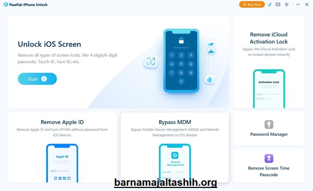 PassFab iPhone Unlocker الكراك + سيل تحميل